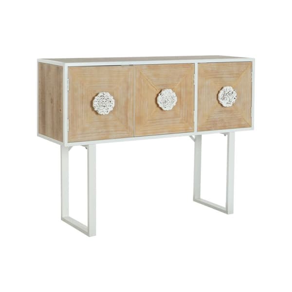Hallbord DKD Home Decor Hvid 120 x 35 x 90 cm