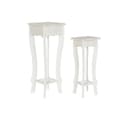 Miniatyrbillede 1 af 5: Sæt med 2 borde DKD Home Decor Hvid Lys brun 30 x