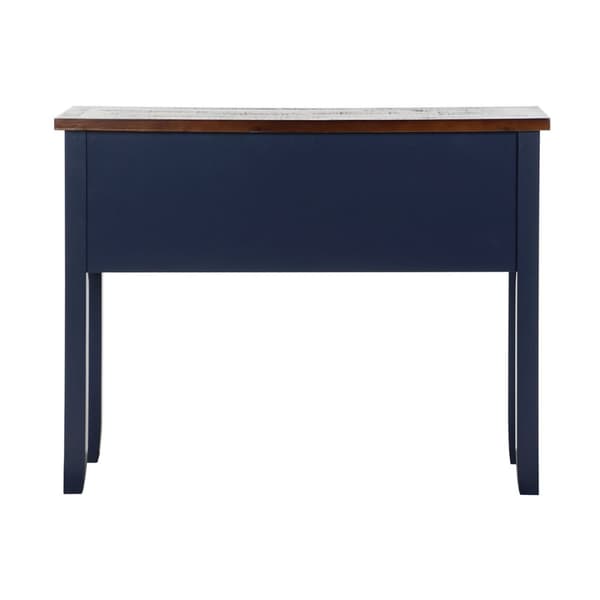 Hallbord Home ESPRIT Brun Marineblå 103 x 35 x 80 cm