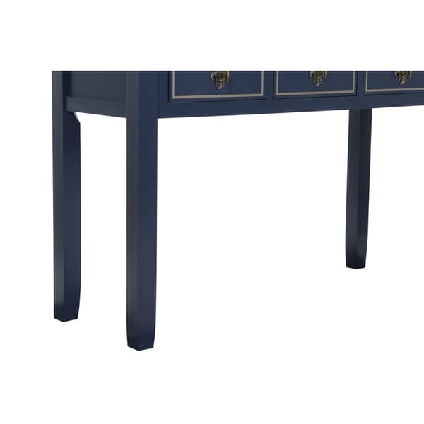 Hallbord Home ESPRIT Brun Marineblå 103 x 35 x 80 cm