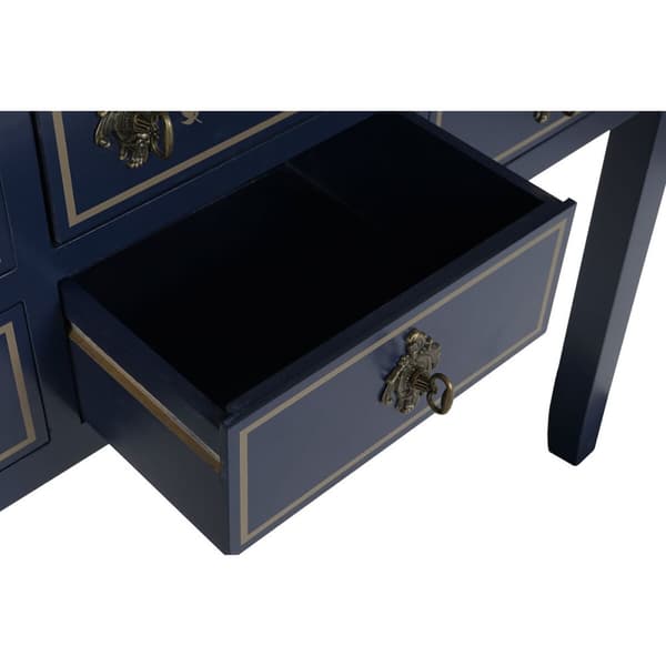 Hallbord Home ESPRIT Brun Marineblå 103 x 35 x 80 cm