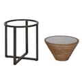 Miniatyrbillede 2 af 5: Sofabord Home ESPRIT Sort Natur Krystal Gran 46 x 46 x 55,5 cm
