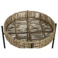 Miniatyrbillede 2 af 4: Sæt med 2 borde Home ESPRIT Sort Natur Metal 49 x 49 x 44 cm