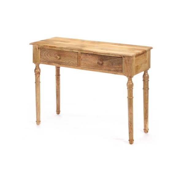 Entrebord med 2 skuffer Gift Decor 41 Brun 98 x 77 x 42 cm Striber