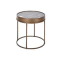 Miniatyrbillede 2 af 4: Lille serveringsbord Home ESPRIT Sort Gylden Metal Krystal 48 x 48 x 51 cm