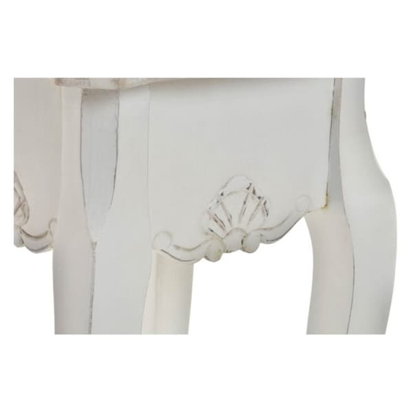 Sidebord DKD Home Decor Versalles Gran Tre Hvit 35 x 35 x 80 cm