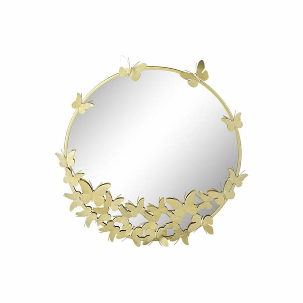 Sidebord DKD Home Decor Gyllen Metall Speil 50 x 50 x 55 cm