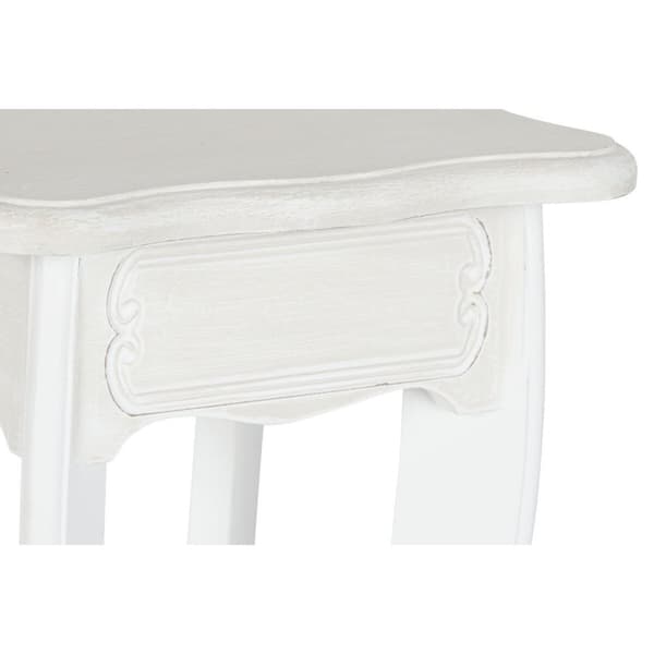 Sett med 2 bord DKD Home Decor Hvit Lysebrun 30 x