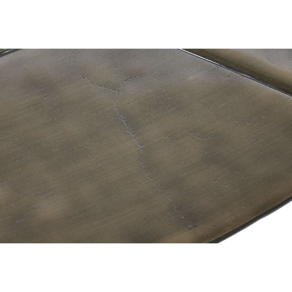 Sidebord DKD Home Decor Svart Gyllen Aluminium Messing 78 x 45 x 40 cm (2 enheter)