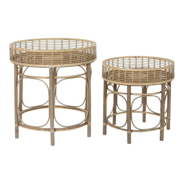 Sivupöytä DKD Home Decor Rottinki (2 pcs)