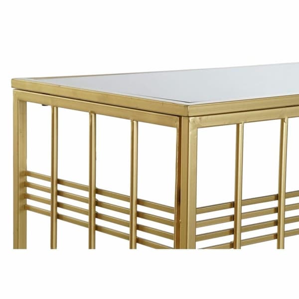 Hallipöytä DKD Home Decor Musta Kullattu 120 x 40 x 81 cm
