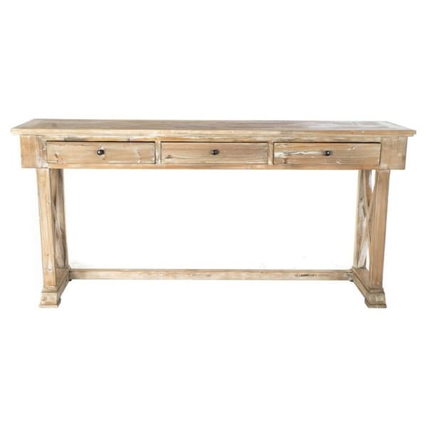 Hallipöytä DKD Home Decor MB-172724 Vaaleanruskea 184,5 x 48 x 86 cm