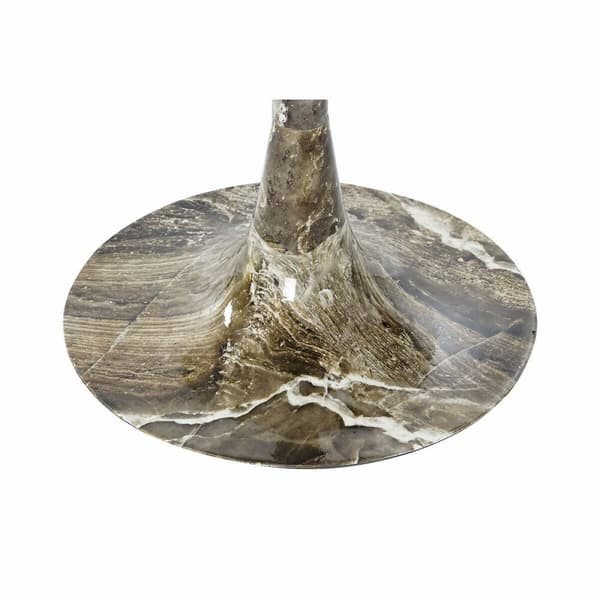 Pieni sivupöytä DKD Home Decor Ruskea Kullattu 51 x 51 x 51 cm