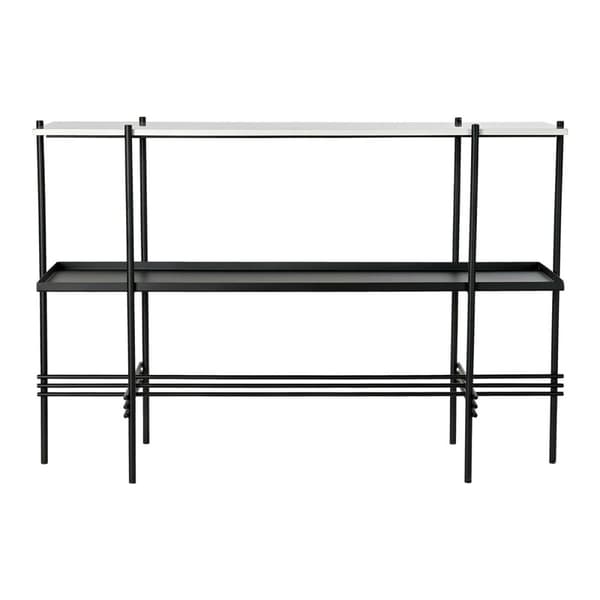 Hallipöytä DKD Home Decor Valkoinen Musta 120 x 40 x 80 cm