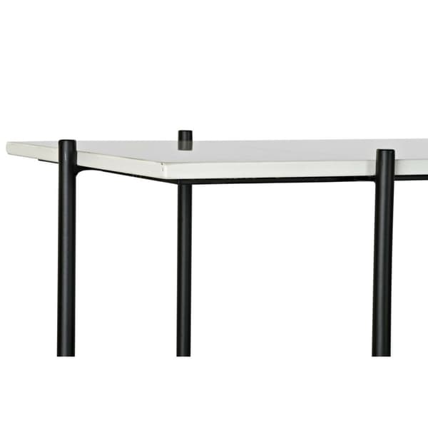 Hallipöytä DKD Home Decor Valkoinen Musta 120 x 40 x 80 cm