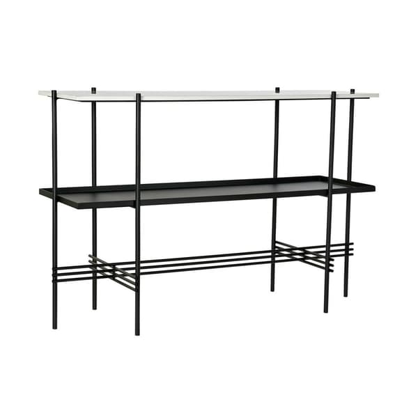 Hallipöytä DKD Home Decor Valkoinen Musta 120 x 40 x 80 cm
