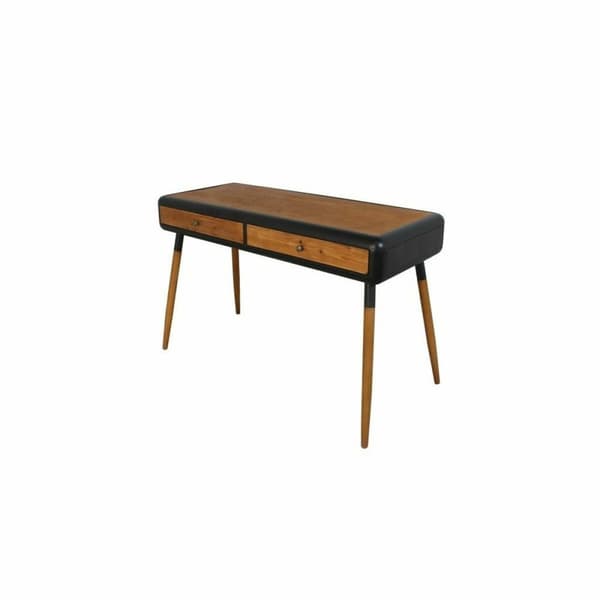 Hallipöytä DKD Home Decor Musta Luonnollinen Tummanruskea Tumman harmaa 120 x 50 x 77 cm