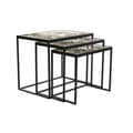 Pikkukuva 2 / 4: Set of 3 tables DKD Home Decor Musta Vihreä Kullattu 60 x 40 x 50 cm