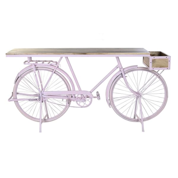 Hallipöytä DKD Home Decor Vaaleanpunainen 180 x 41 x 94 cm Polkupyörä