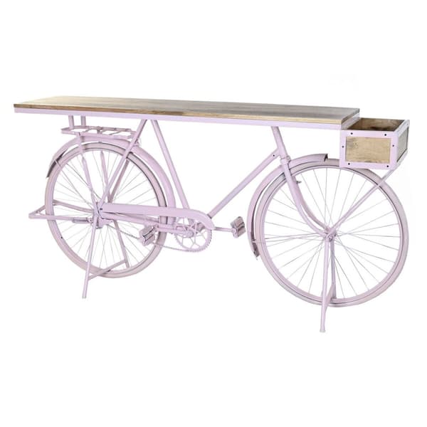 Hallipöytä DKD Home Decor Vaaleanpunainen 180 x 41 x 94 cm Polkupyörä