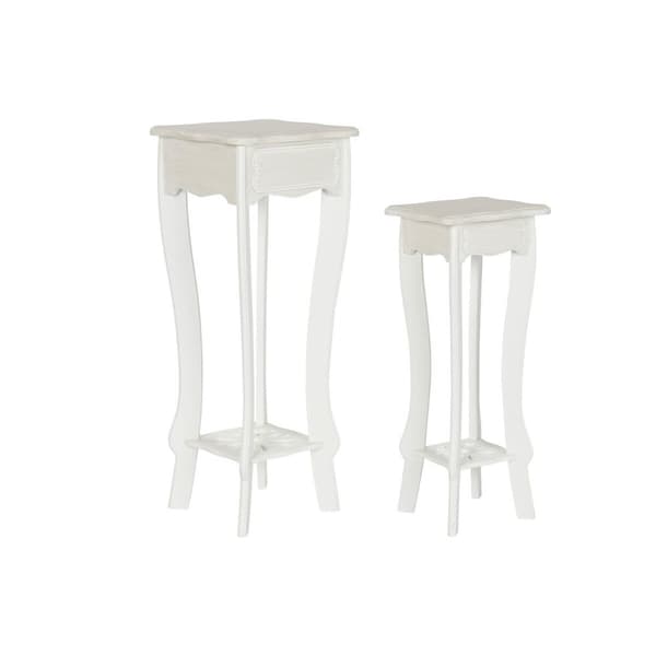 Set of 2 tables DKD Home Decor Valkoinen Vaaleanru