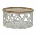 Miniatyrbillede 1 af 2: Sofabord DKD Home Decor Hvid Lys brun Gran Træ MDF 81 x 81 x 43,5 cm