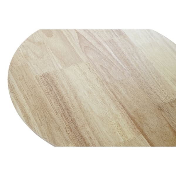 Sæt med 2 borde DKD Home Decor Hvid Natur Gummitræ 50 x 50 x 49,5 cm