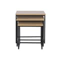 Miniatyrbild 3 av 4: 3-bordsset DKD Home Decor Svart Metall 45 x 45 x 45 cm Trä MDF