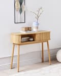 Miniatyrbillede 4 af 11: Konsol lyst træ MDF træben skydedør moderne stil til stue soveværelse gang entre opholdsrum