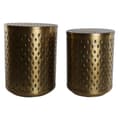Pikkukuva 1 / 5: Set of 2 tables Home ESPRIT Kullattu Metalli 43 x 43 x 54 cm