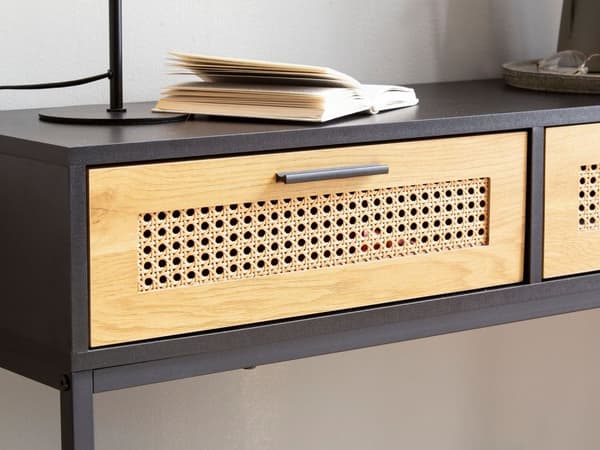 Rootz Chic -konsolipöytä - Eteisen pöytä - Eteisen pöytä - Wieniläiset kudokset - Säilytystila - 100cm x 30cm x 75cm