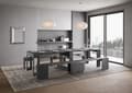 Miniatyrbild 4 av 6: Konsol förlängningsbar - Itamoby - Evolve - 90x42 cm - 302 cm - 12 platser - Antracit