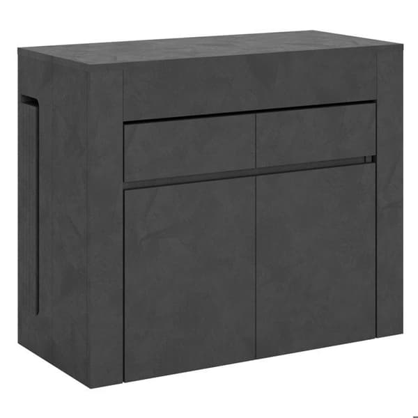Konsol förlängningsbar - Itamoby - Evolve - 90x42 cm - 302 cm - 12 platser - Antracit