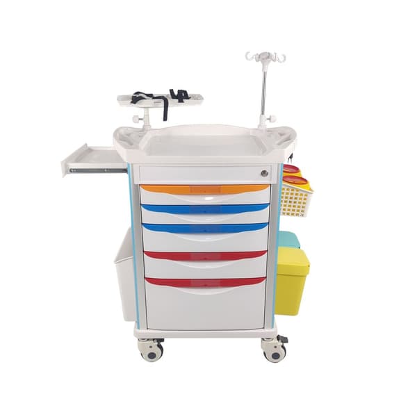 Medical Emergency Rolling Trolley Cart Movable Operating Room New Hospital care Akutvagn