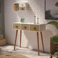 Miniatyrbillede 5 af 5: Entrebrod med 3 skuffer Versa 30 x 80,5 x 90 cm 0,3 x 0,805 x 0,9 cm Hvid