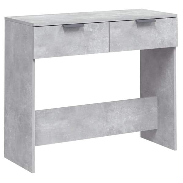 Konsolbord betonggrå 90x36x75 cm konstruerat trä