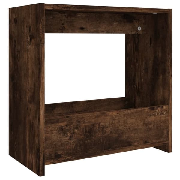 Sidobord rökfärgad ek 50x26x50 cm konstruerat trä