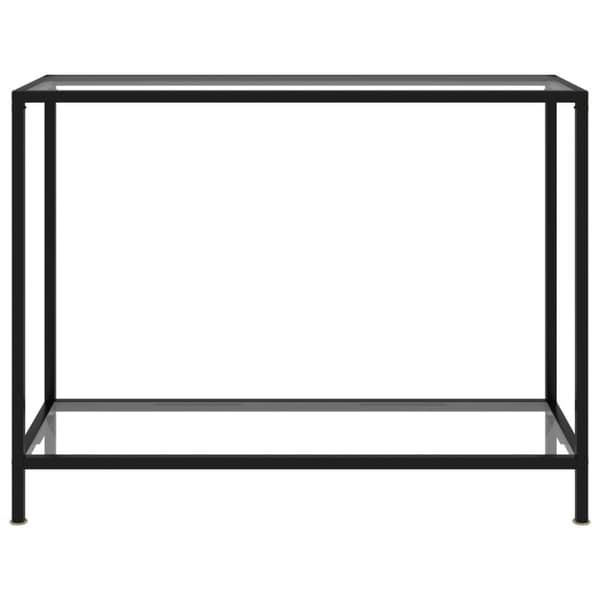 Konsolbord transparent 100x35x75 cm härdat glas