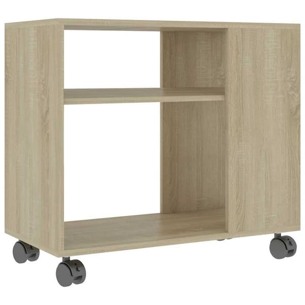 Sidobord sonoma-ek 70x35x55 cm konstruerat trä