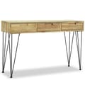 Miniatyrbild 1 av 2: Konsolbord 120x35x76 cm massiv teak