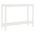Miniatyrbild 2 av 2: Konsolbord vit 110x40x80 cm massiv furu