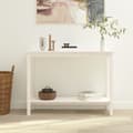 Miniatyrbild 1 av 2: Konsolbord vit 110x40x80 cm massiv furu