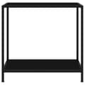 Miniatyrbild 2 av 2: Konsolbord svart 80x35x75 cm härdat glas