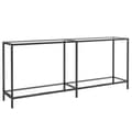 Miniatyrbild 2 av 2: Konsolbord transparent 180x35x75,5 cm härdat glas