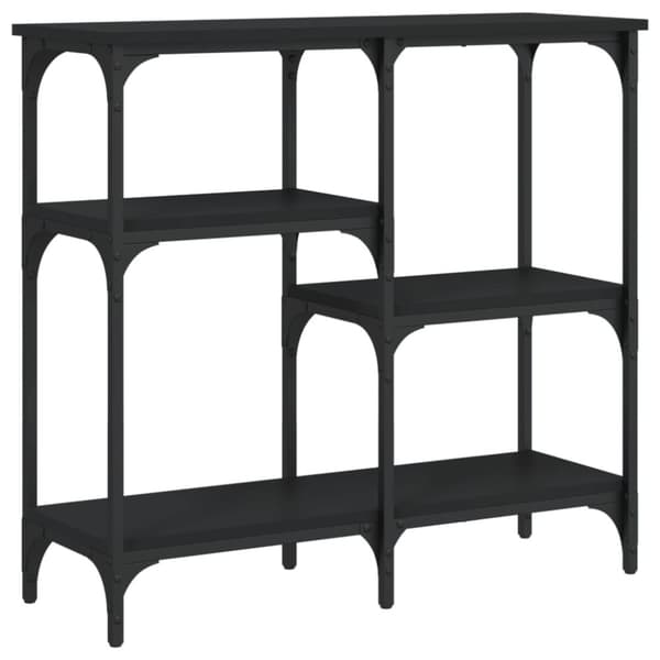 Konsolbord svart 80x29x75 cm konstruerat trä