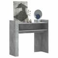 Miniatyrbild 1 av 2: Konsolbord betonggrå 100x35x90 cm konstruerat trä