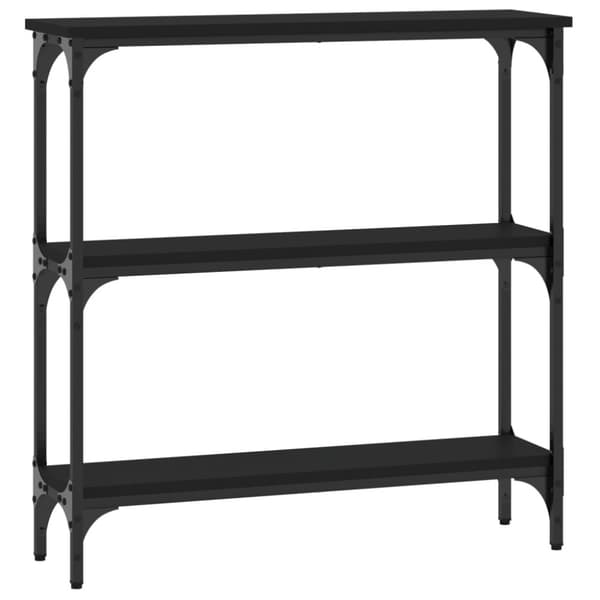 Konsolbord svart 75x22,5x75 cm konstruerat trä