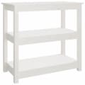 Miniatyrbild 2 av 2: Konsolbord vit 80x40x74 cm massiv furu