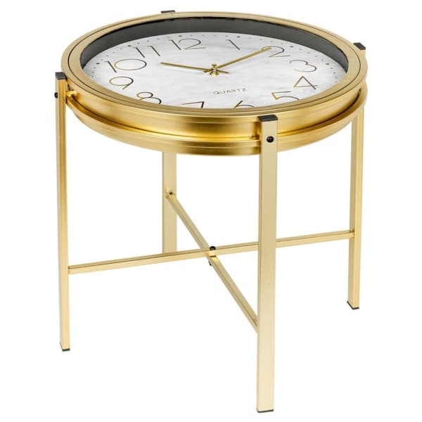 Home&Styling Sidobord med guldklocka