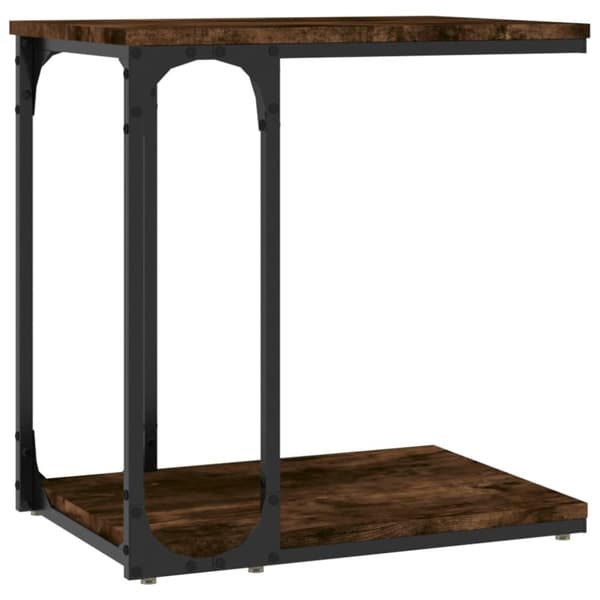 Soffbord rökfärgad ek 50x35x52 cm konstruerat trä